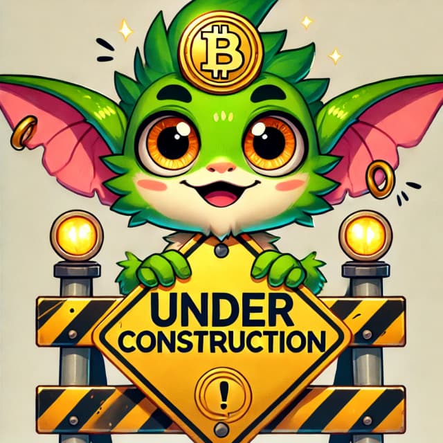 Coin Gremlin Behind Sign